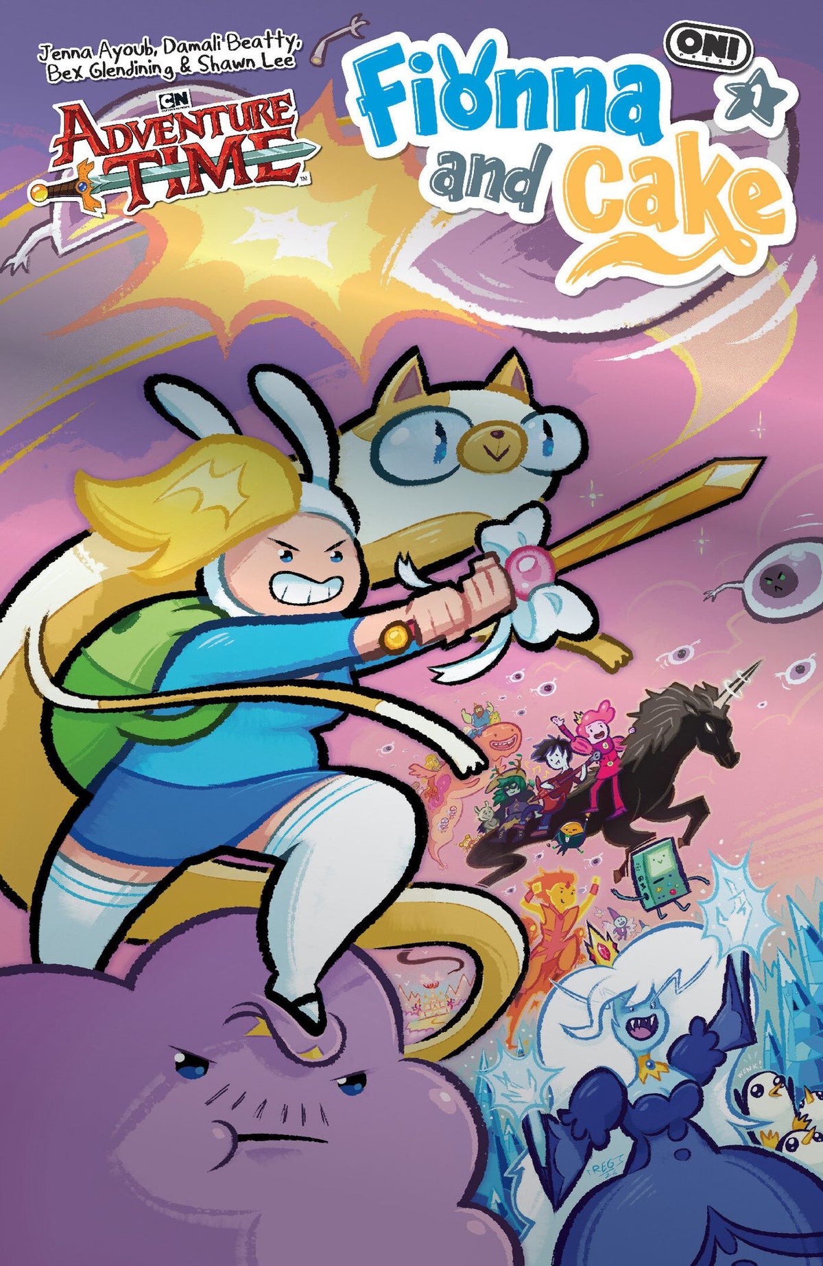 Adventure Time Fionna & Cake #1 Cover E Reggie Graham Foil Var