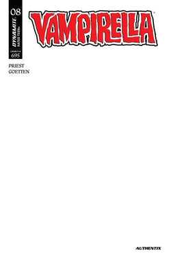Vampirella (2026) #8 CVR F Blank Authentix Var